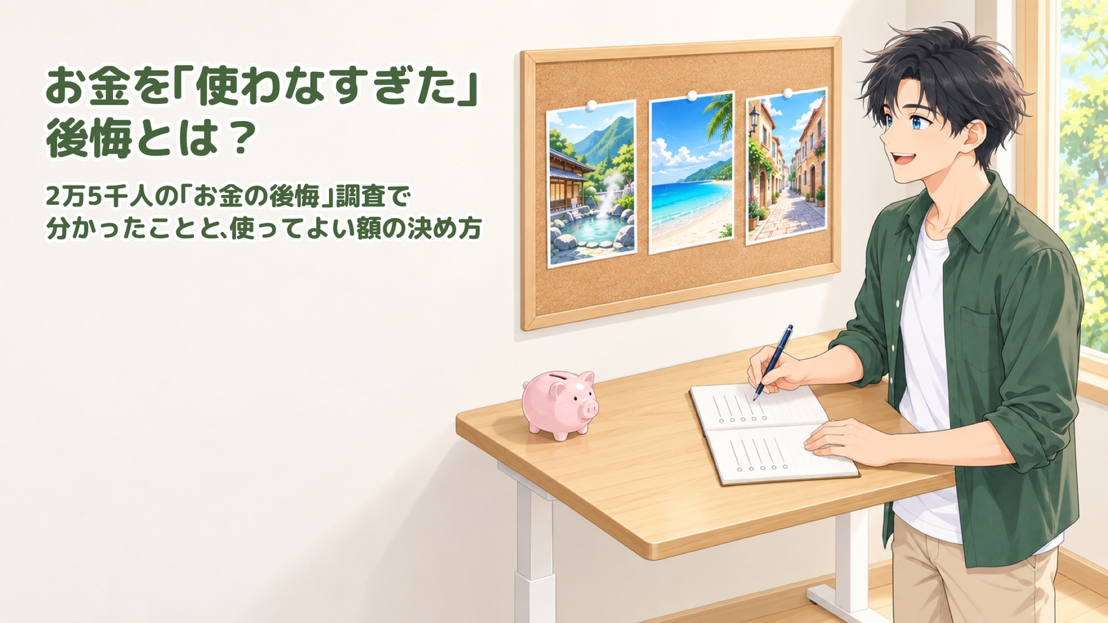 お金を「使わなすぎた」後悔とは？｜2万5千人の「お金の後悔」調査で分かったことと、使ってよい額の決め方｜アイキャッチ